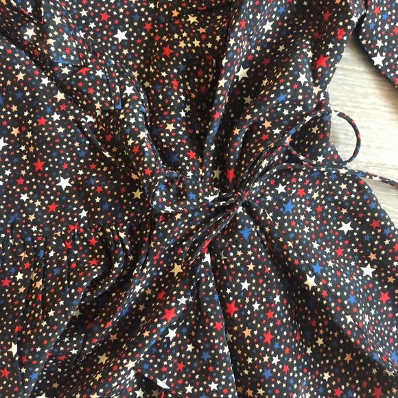 NWOT Madewell silk ruffle star print blouse, S - Picture 6 of 6